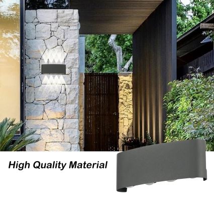 Brilagi - Aplique exterior LED FLAREBOX LED/8W/230V antracita IP65