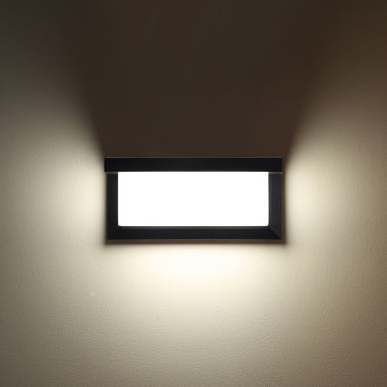 Brilagi - Aplique de pared exterior LED RGBW regulable BRICKY 1xE27/15W/230V 2700-6500K IP54 negro