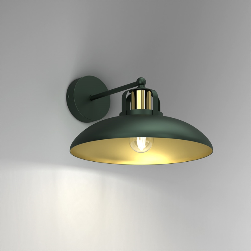 Brilagi - Aplique FLAMENGO 1xE27/60W/230V verde