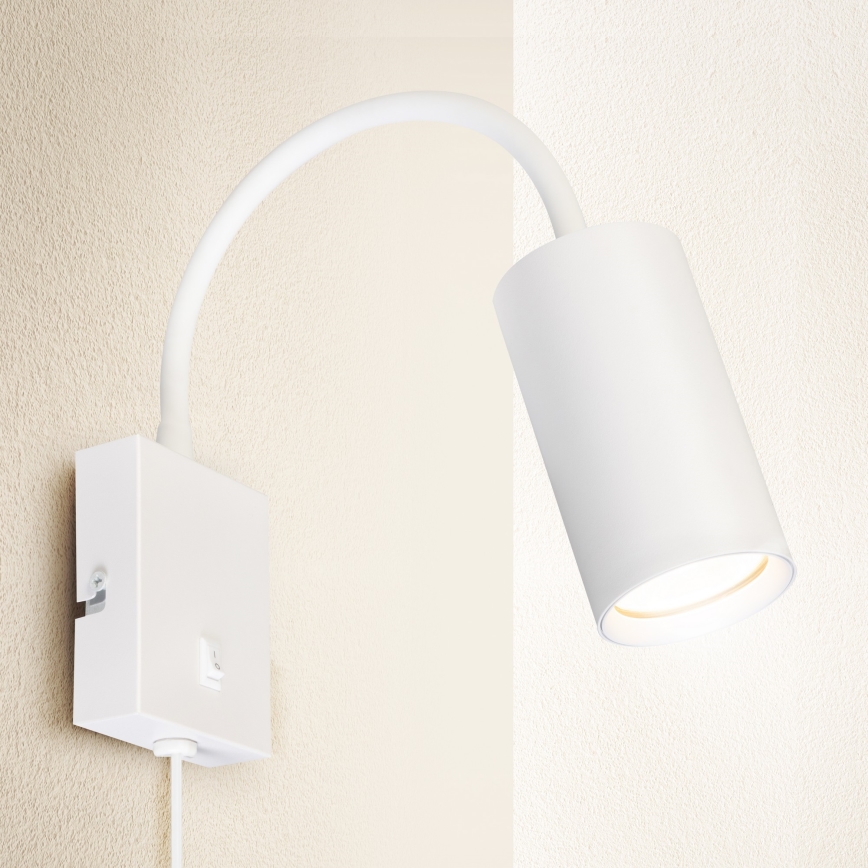 Brilagi - Aplique flexible SELE 1xGU10/30W/230V blanco