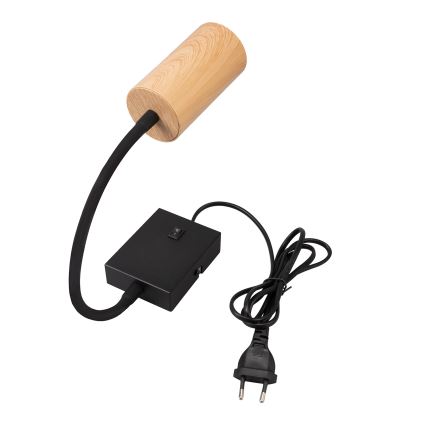 Brilagi - Aplique flexible SELE 1xGU10/30W/230V decoración negro/roble