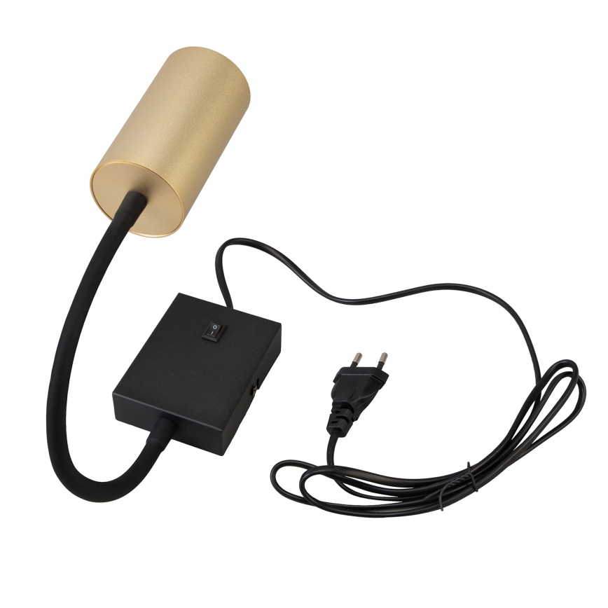 Brilagi - Aplique flexible SELE 1xGU10/30W/230V negro/dorado