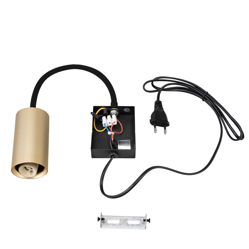 Brilagi - Aplique flexible SELE 1xGU10/30W/230V negro/dorado