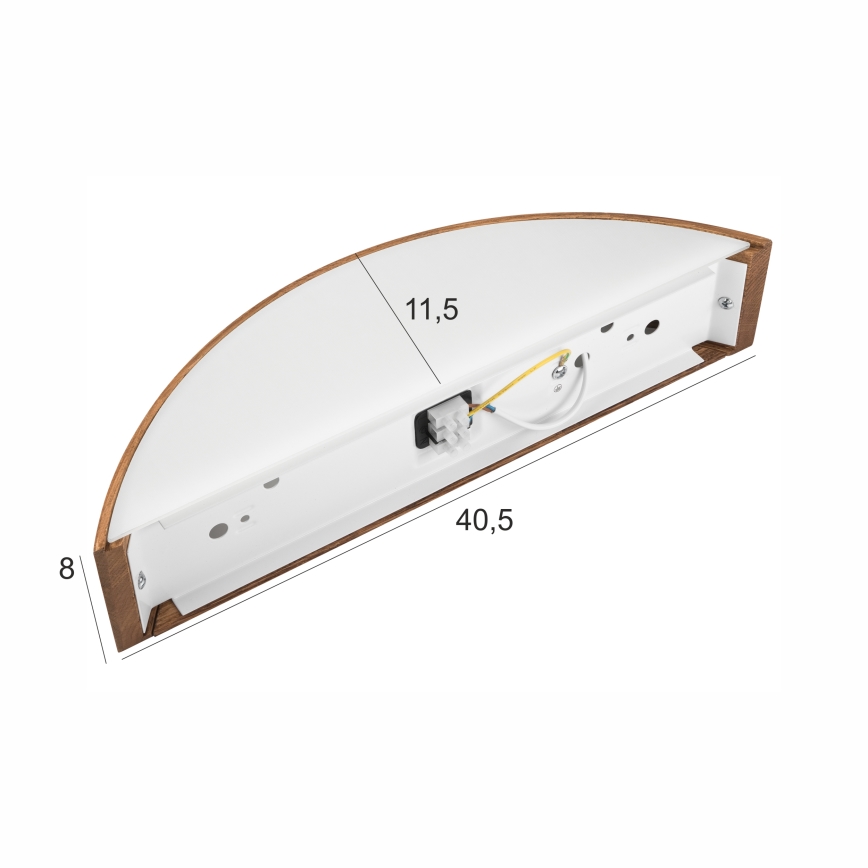 Brilagi - Aplique LED CARVALHO 1xE27/60W/230V roble cereza