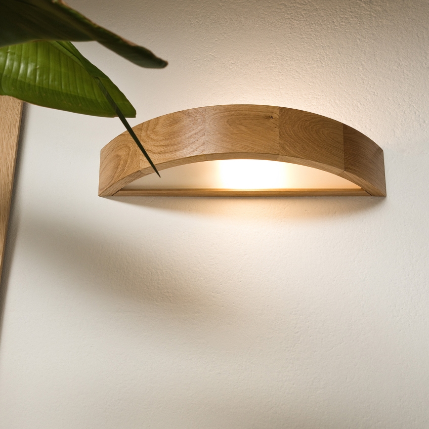 Brilagi - Aplique LED CARVALHO 1xE27/60W/230V roble