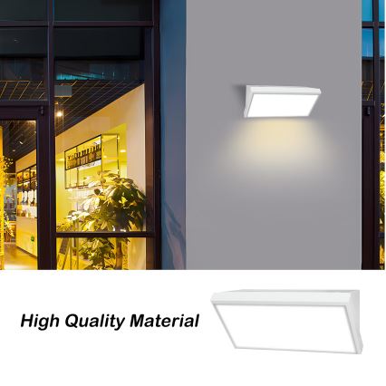 Brilagi - Aplique LED para exterior con sensor TRIANGLE LED/20W/230V blanco IP65