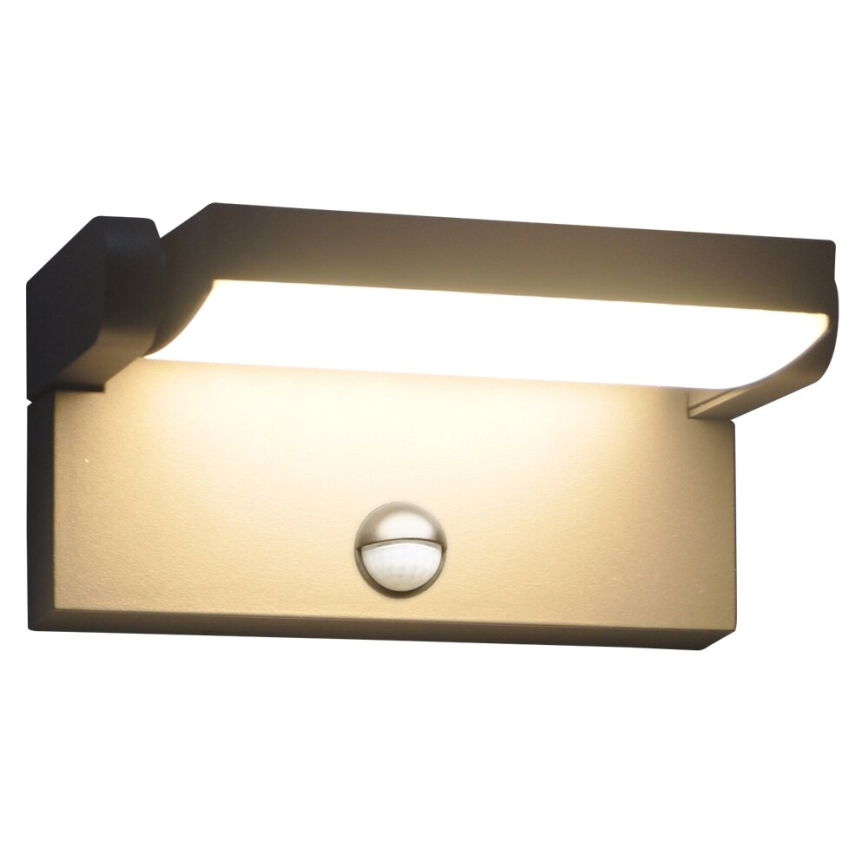 Brilagi - Aplique LED de exterior con sensor ANKLE LED/18W/230V 3000K IP65 antracita