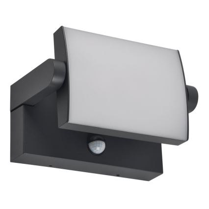 Brilagi - Aplique LED de exterior con sensor ANKLE LED/18W/230V 3000K IP65 antracita