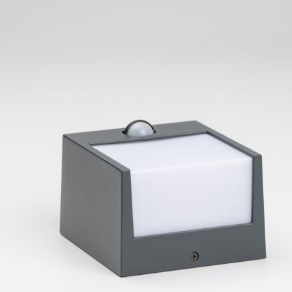 Brilagi - Aplique LED de exterior con sensor TERNI LED/12W/230V antracita IP44