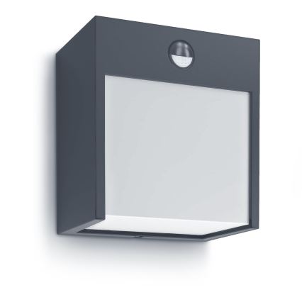 Brilagi - Aplique LED de exterior con sensor TERNI LED/12W/230V antracita IP44