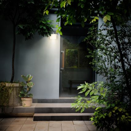 Brilagi - Aplique LED de exterior con sensor TERNI LED/12W/230V antracita IP44