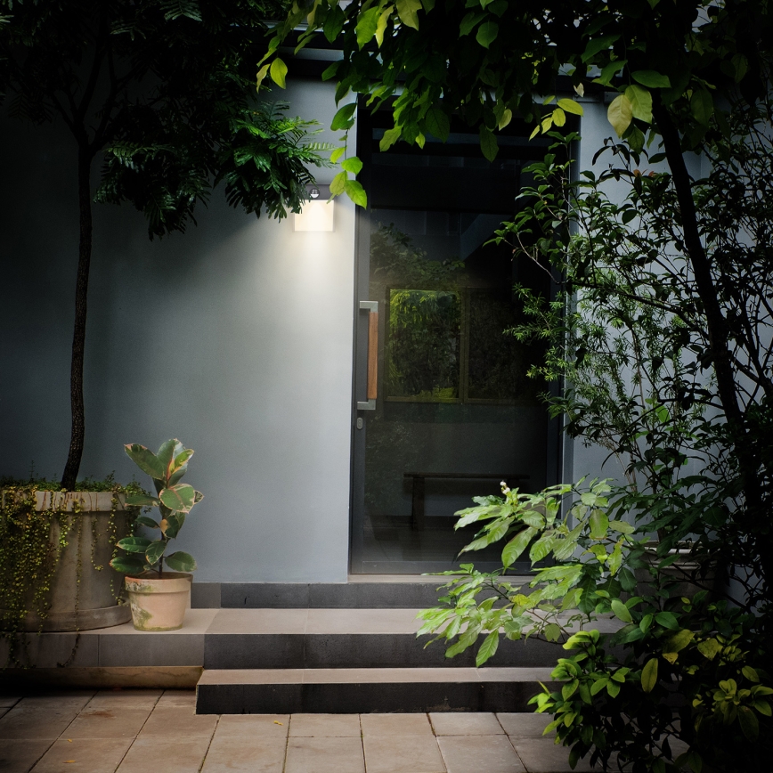 Brilagi - Aplique LED de exterior con sensor TERNI LED/12W/230V antracita IP44