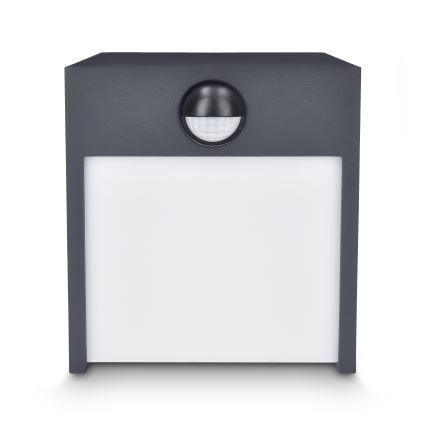 Brilagi - Aplique LED de exterior con sensor TERNI LED/12W/230V antracita IP44