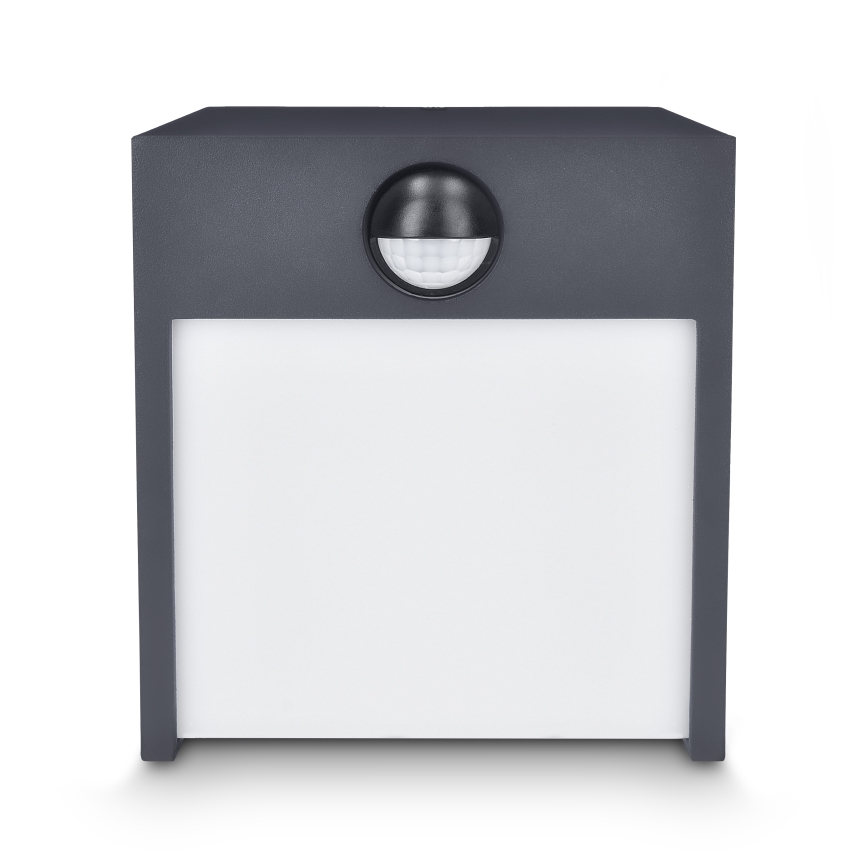 Brilagi - Aplique LED de exterior con sensor TERNI LED/12W/230V antracita IP44