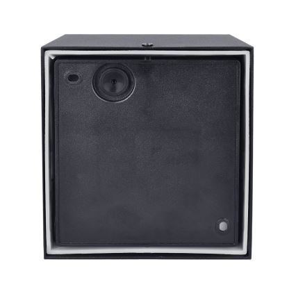 Brilagi - Aplique LED de exterior con sensor TERNI LED/12W/230V negro IP44