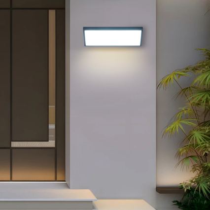 Brilagi - Aplique LED de exterior con sensor TRIANGLE LED/42W/230V, antracita, IP65