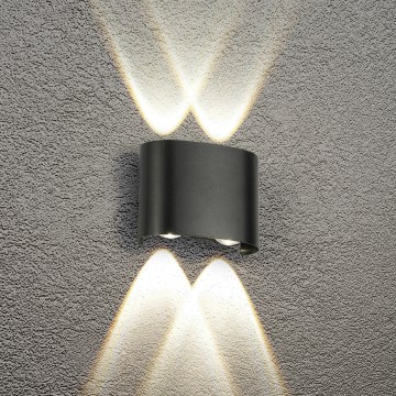 Brilagi - Aplique LED de exterior FLAREBOX LED/4W/230V negro IP65