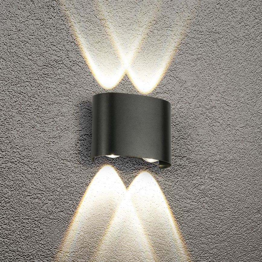 Brilagi - Aplique LED de exterior FLAREBOX LED/4W/230V negro IP65
