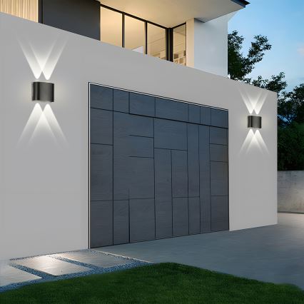 Brilagi - Aplique LED de exterior FLAREBOX LED/4W/230V negro IP65