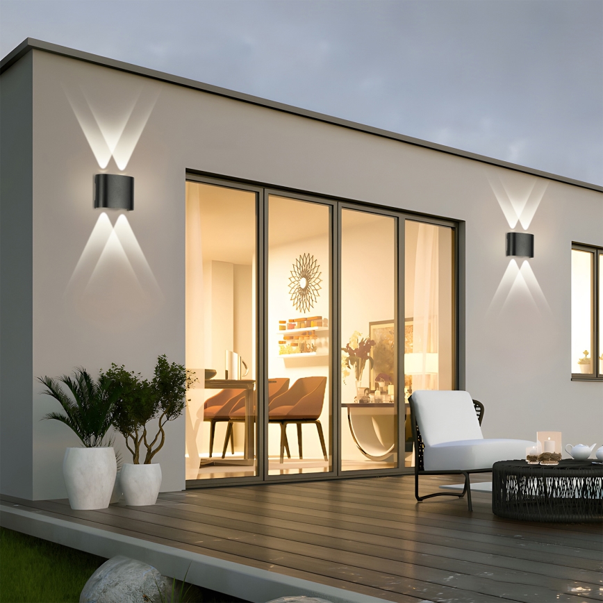 Brilagi - Aplique LED de exterior FLAREBOX LED/4W/230V negro IP65