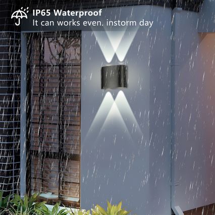 Brilagi - Aplique LED de exterior FLAREBOX LED/4W/230V negro IP65