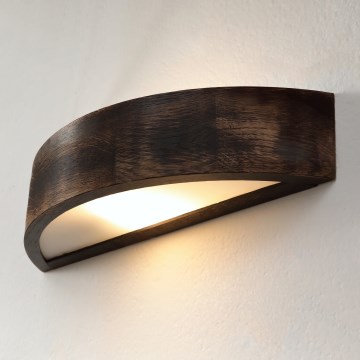 Brilagi - Aplique LED de pared CARVALHO SMOKEY 1xE27/60W/230V roble