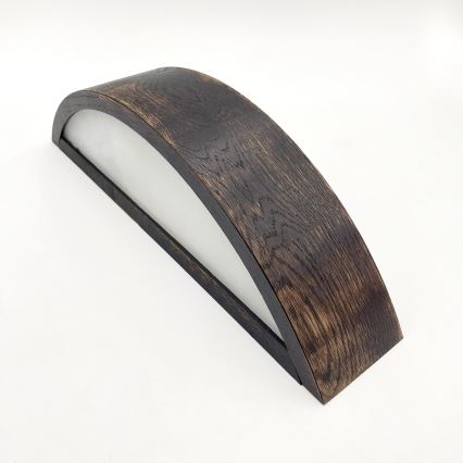 Brilagi - Aplique LED de pared CARVALHO SMOKEY 1xE27/60W/230V roble