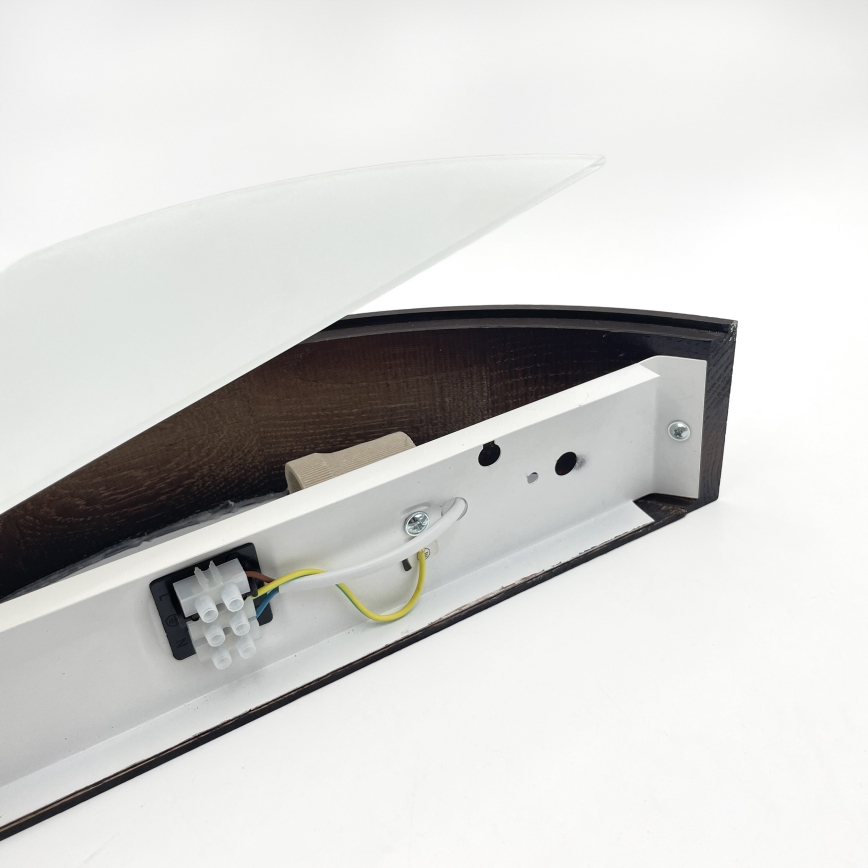 Brilagi - Aplique LED de pared CARVALHO SMOKEY 1xE27/60W/230V roble