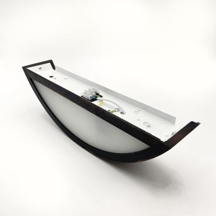 Brilagi - Aplique LED de pared CARVALHO SMOKEY 1xE27/60W/230V roble