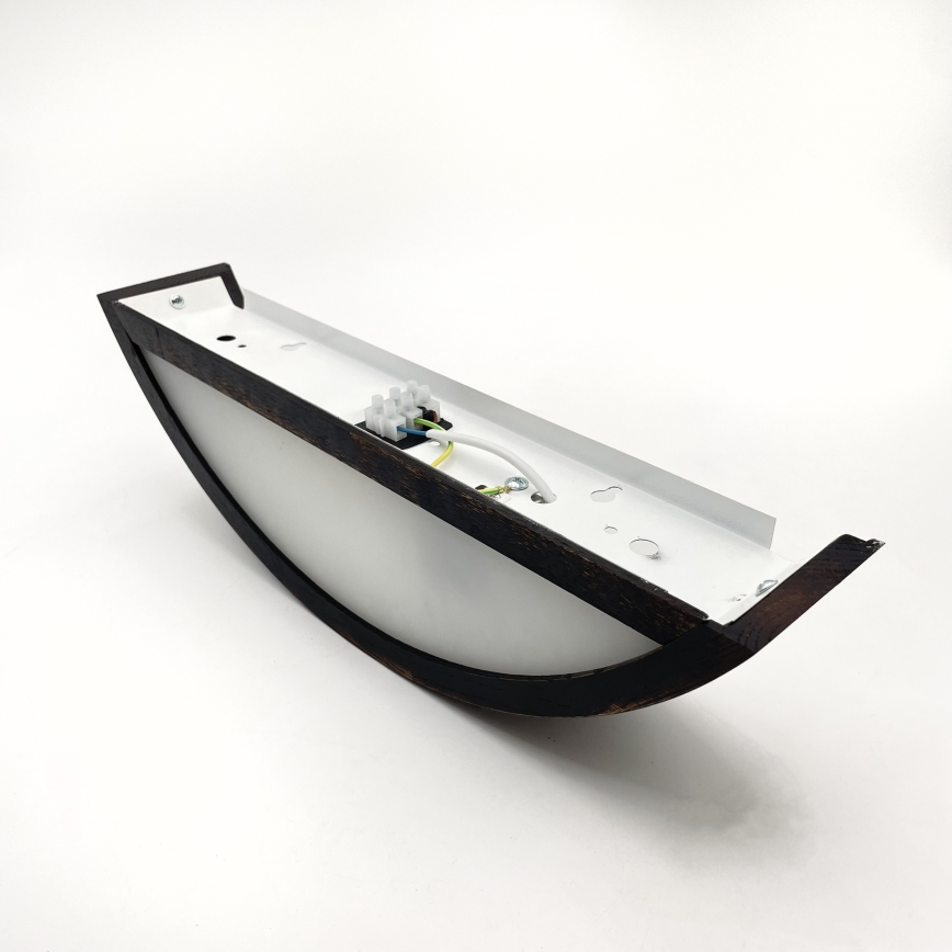 Brilagi - Aplique LED de pared CARVALHO SMOKEY 1xE27/60W/230V roble