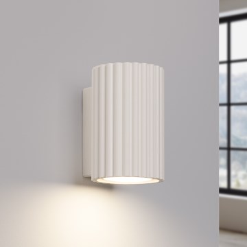 Brilagi - Aplique LED de pared CRESTO 1xGU10/10W/230V 10 cm color crema