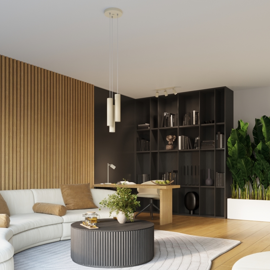 Brilagi - Aplique LED de pared CRESTO 1xGU10/10W/230V 10 cm color crema