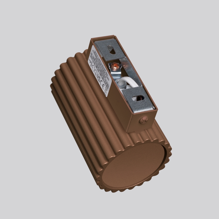 Brilagi - Aplique LED de pared CRESTO 1xGU10/10W/230V 10 cm marrón