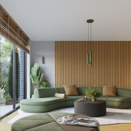 Brilagi - Aplique LED de pared CRESTO 1xGU10/10W/230V 10 cm verde