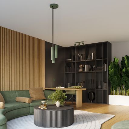 Brilagi - Aplique LED de pared CRESTO 1xGU10/10W/230V 10 cm verde