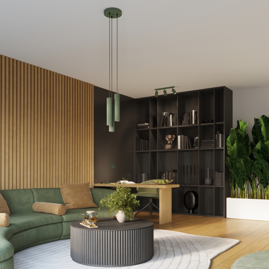 Brilagi - Aplique LED de pared CRESTO 1xGU10/10W/230V 10 cm verde