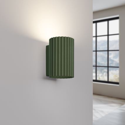 Brilagi - Aplique LED de pared CRESTO 1xGU10/10W/230V 10 cm verde