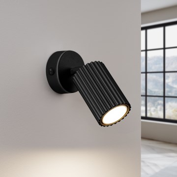 Brilagi - Aplique LED de pared CRESTO 1xGU10/10W/230V negro