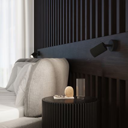 Brilagi - Aplique LED de pared CRESTO 1xGU10/10W/230V negro