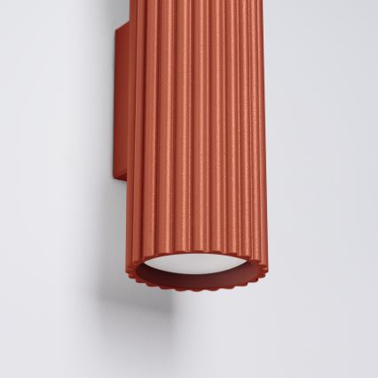 Brilagi - Aplique LED de pared CRESTO 2x GU10/10W/230V 30 cm rojo