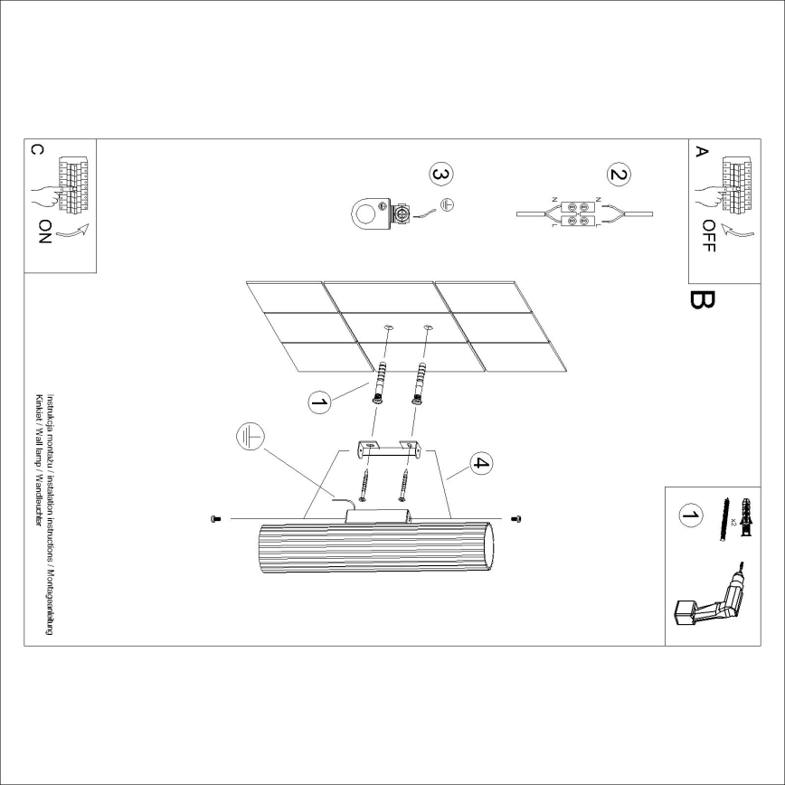 Brilagi - Aplique LED de pared CRESTO 2xGU10/10W/230V 30 cm blanco