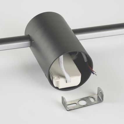 Brilagi - Aplique de pared exterior AURA LED/20W/230V 4000K IP54 97 cm antracita