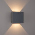 Brilagi - Aplique LED de pared exterior DOUBLERAY 6W/230V antracita IP54