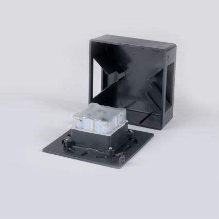 Brilagi - Aplique LED de pared exterior DOUBLERAY 6W/230V antracita IP54