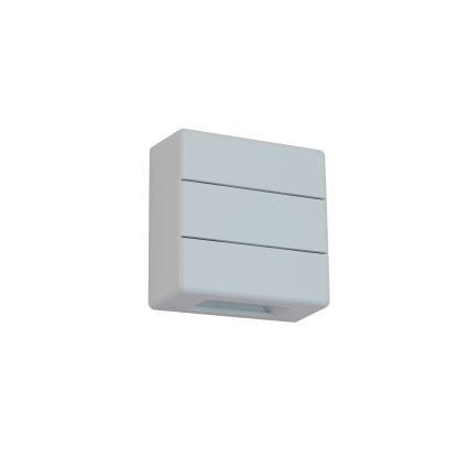 Brilagi - Aplique LED de pared exterior DOUBLERAY LINE LED/6W/230V blanco IP54