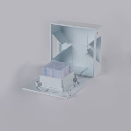 Brilagi - Aplique LED de pared exterior DOUBLERAY LINE LED/6W/230V blanco IP54