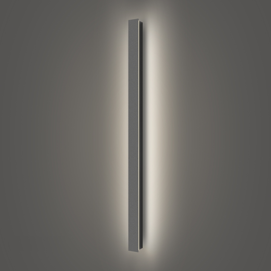 Brilagi - Aplique LED de pared exterior LINEAR LED/22W/230V 4000K IP65 100 cm antracita