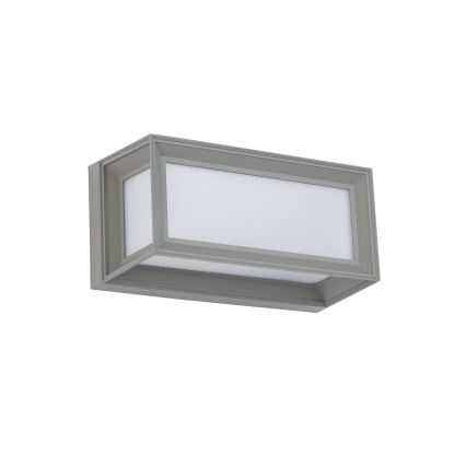 Brilagi - Aplique LED de pared exterior PARKER/12W/230V, gris, IP44