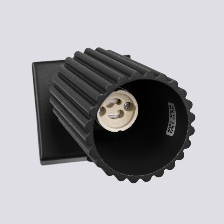 Brilagi - Aplique LED de pared orientable CRESTO 1xGU10/10W/230V negro