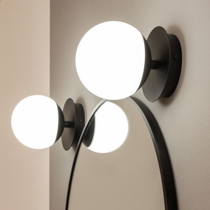 Brilagi - Aplique de pared LED para baño BALL LED/6W/230V 3000/4000/6500K IP44 negro